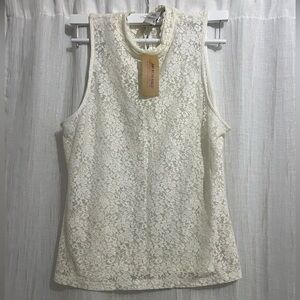 American Rag White Lace Top